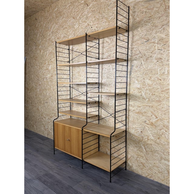 1960s Mid-Century Ash Shelf Wall Unit from WHB Germany, 1960s For Sale - Image 5 of 18