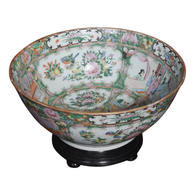 Cantonese Family Rose Bowl For Sale