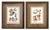 Offering a pair of vintage extra-large framed with glass REPRODUCTION prints in the manner of Giovanni Baptista Ferrari...