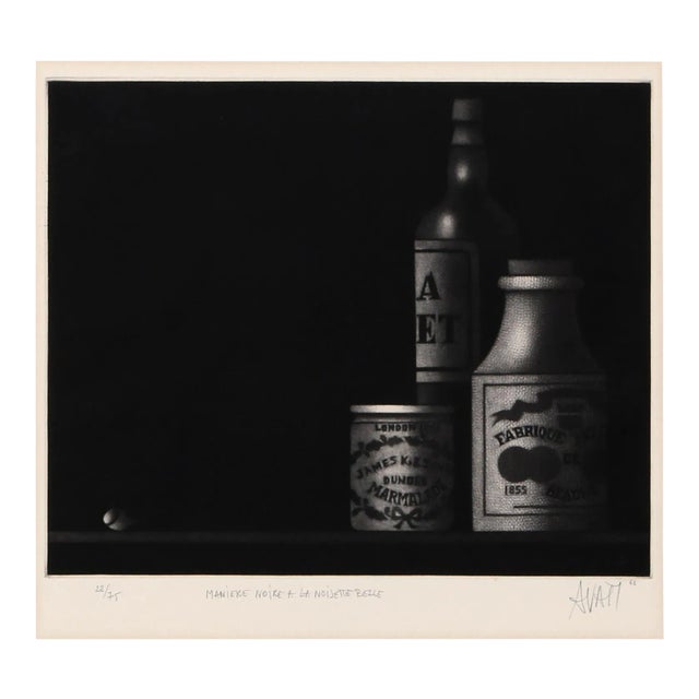Mario Avati, Maniere Noire a La Noisette Belle, Mezzotint For Sale