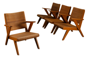 Modernist Armchairs by Rohé, 1960s, Set of 4