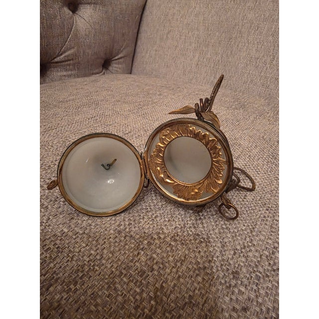 French White Opaline Egg Box Palais Royal For Sale - Image 3 of 12