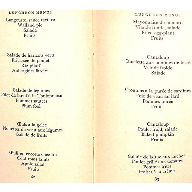 1920s "Dinners Long and Short" Book 1928 Adair, A.H. For Sale - Image 5 of 8