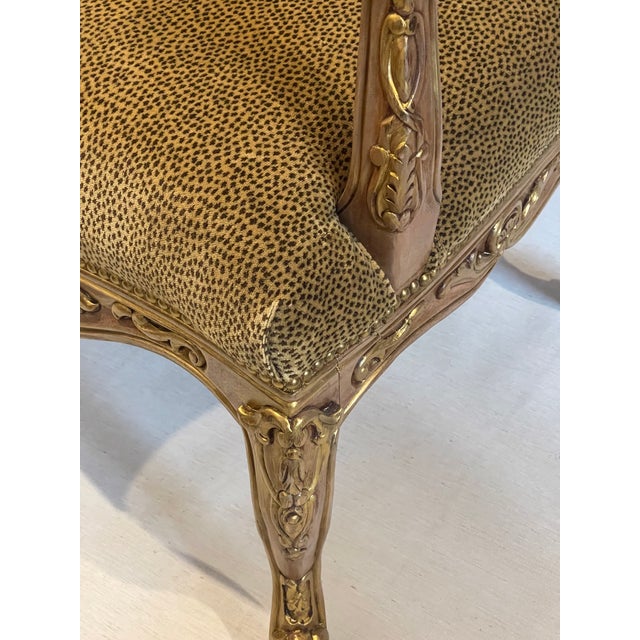 Gold 1960s Spec Pair of Large Lounge Berger Chairs With Gold Wash For Sale - Image 8 of 12