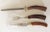 Cabin 3-Piece German Stag Horn Carving Set For Sale - Image 3 of 7