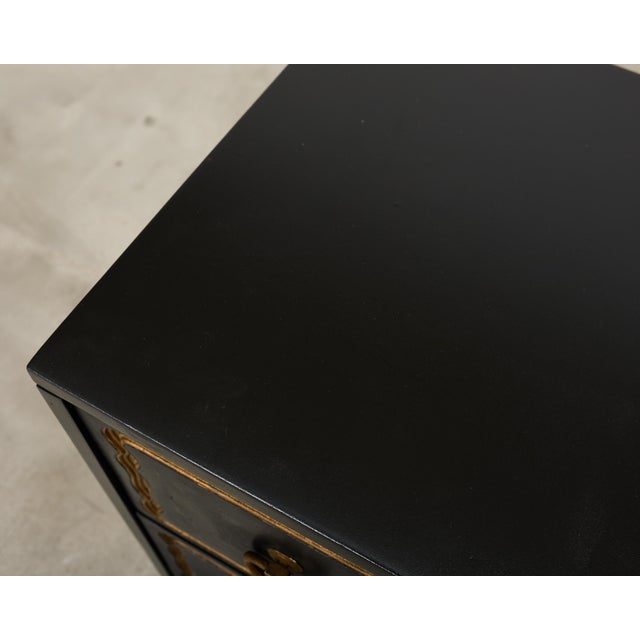 Set of Three Dorothy Draper Espana Chests in Black Bean For Sale - Image 15 of 18