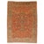 Antique Persian Heriz Carpet Handmade Wool Oriental Rug, Rust, Navy-Medium Blue For Sale - Image 18 of 18