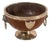 19th Century Lion Head Oak & Silver Plated Pedestal Bowl (c.1880) For Sale