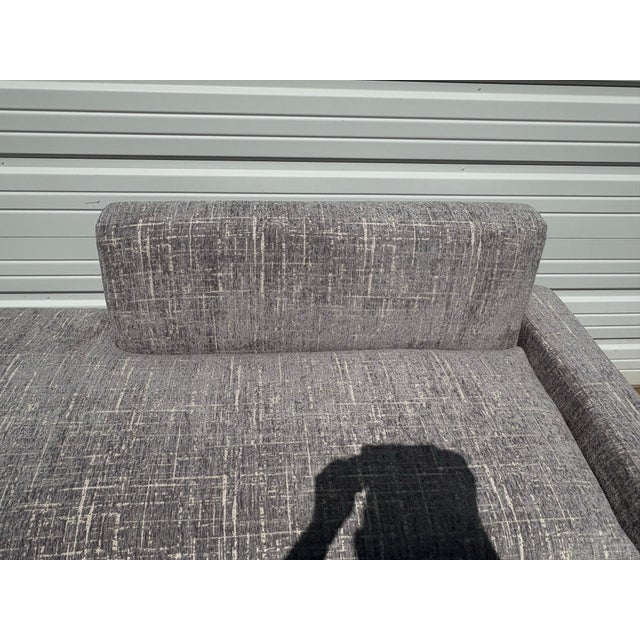 Dark Gray 20th Century Newly Upholstered Italian Chaise Long For Sale - Image 8 of 10