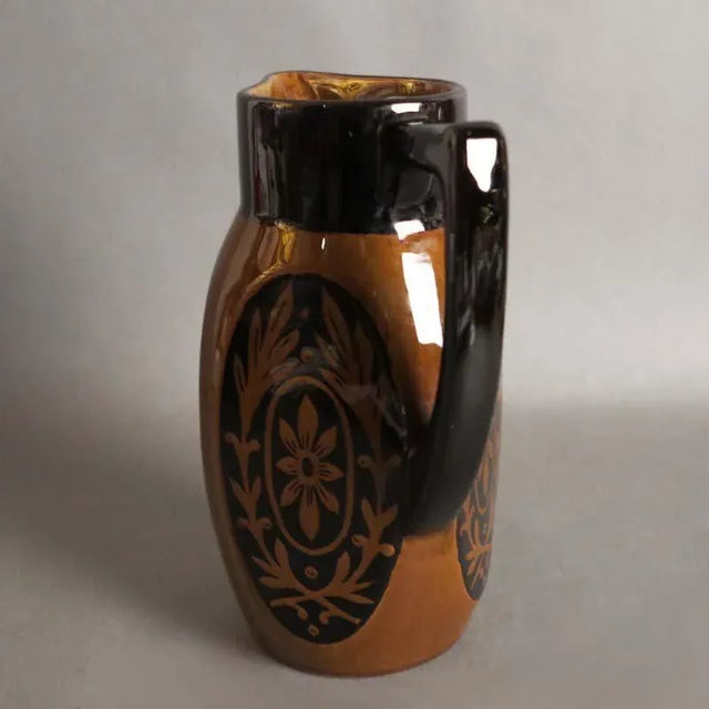Antique Art Nouveau Ceramic Chocolate Pot For Sale - Image 3 of 9