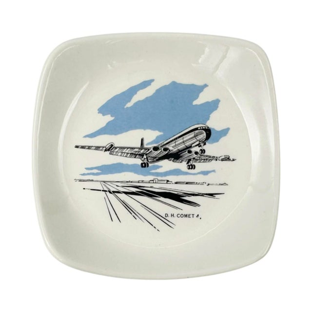 Vintage Boac De Havilland dh.106 Comet 4 Wade Airplane Jet Ashtray For Sale - Image 10 of 10