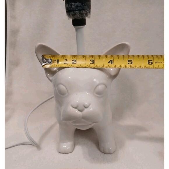 2015 Baby Bulldog Frenchie Dog Lover Lamp Spotlight Decor White Pet Works For Sale - Image 14 of 16