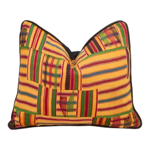 Afia Vintage African Kente Pillow Cover