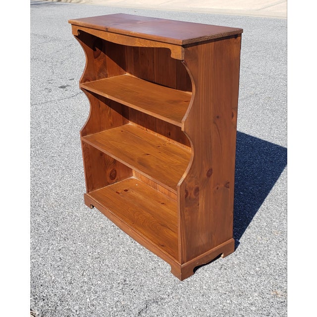 MidCentury Mastercraft Pine TwoShelf Low Bookcase Chairish