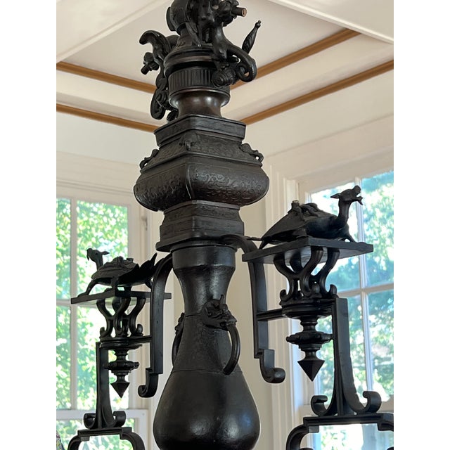 Late 19th Century Late 19th Century Napoleon III Japanese Billiard Lamp For Sale - Image 5 of 7