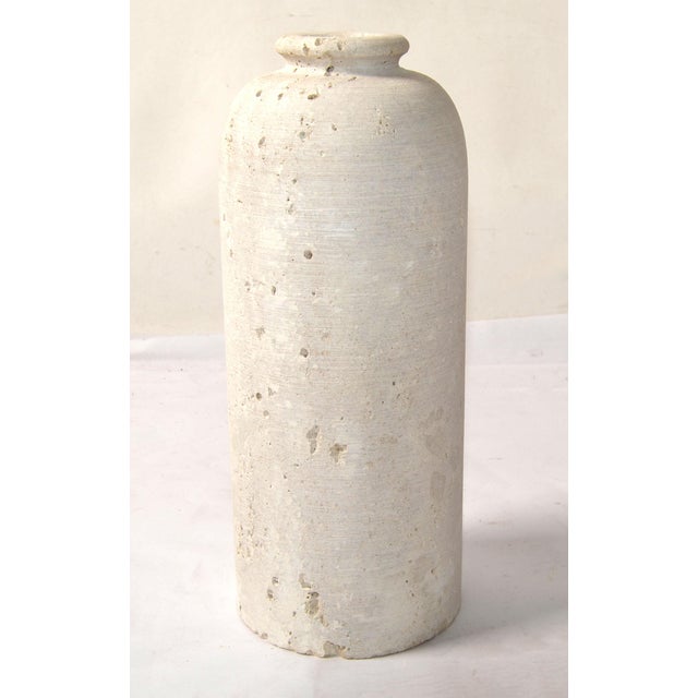 1970s Fratelli Manelli Style Venetia Travertine Stone Bottle Vessel Vase Raymor Italy For Sale - Image 12 of 12
