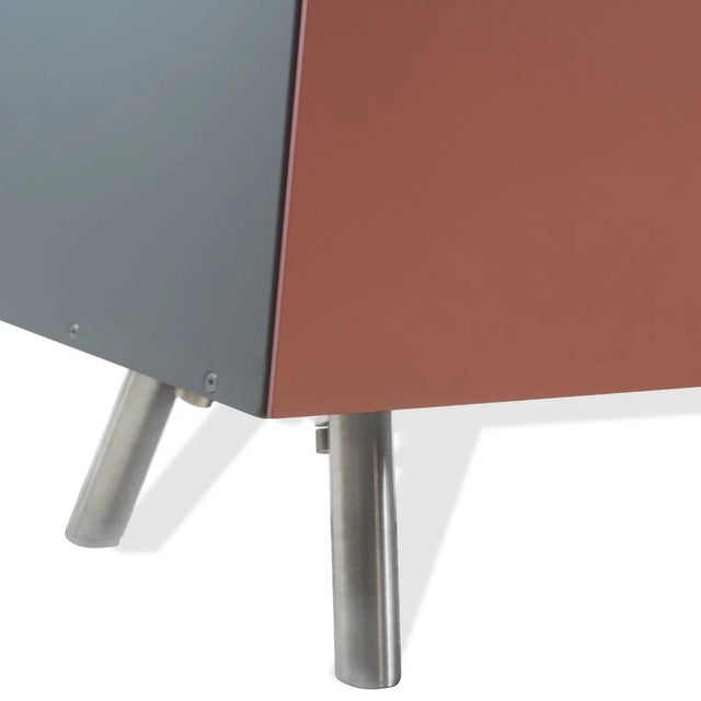 Vitra Kast Cabinet Sideboard in Pink and Dark Green by Maarten Van Severen For Sale In San Diego - Image 6 of 12