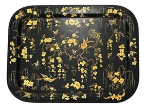 English 19th Century Japanned Lacquer Tray