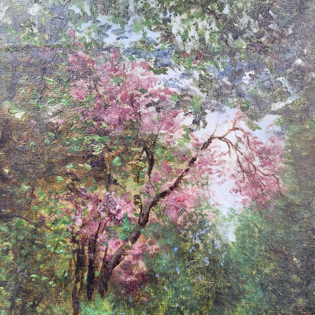Manuel Ramos Artal, Garden Scene, Late 1800s, Oil on Canvas, Framed For Sale - Image 14 of 18