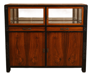 Art Deco Wooden Display Cabinet, 1930s