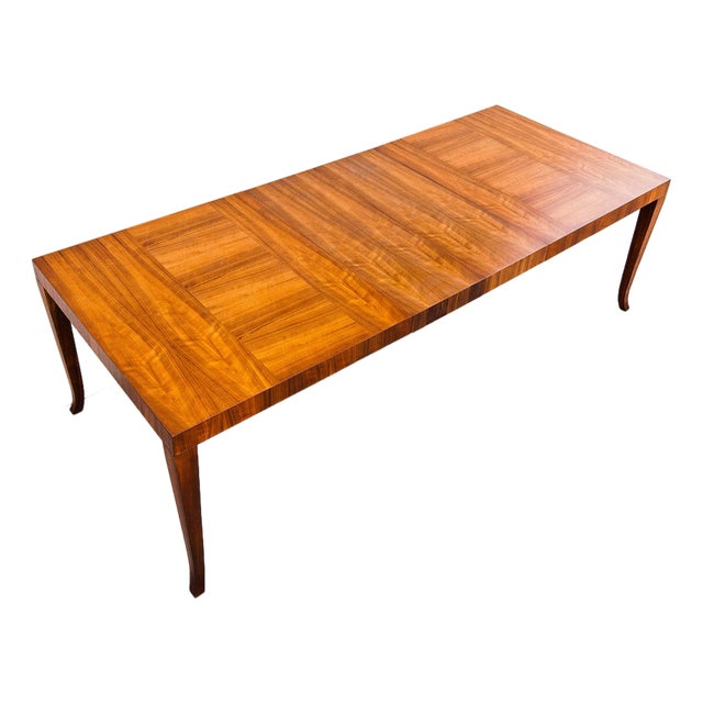 Restored 1950s T. H. Robsjohn-Gibbings for Widdicomb Walnut Dining Table For Sale