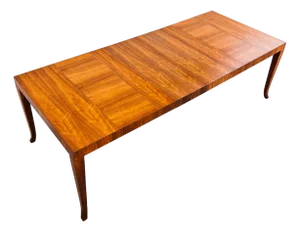Restored 1950s T. H. Robsjohn-Gibbings for Widdicomb Walnut Dining Table