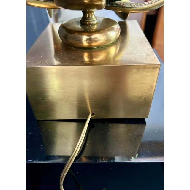 Vintage Bronze and Brass Lamp, 1970s For Sale - Image 16 of 18