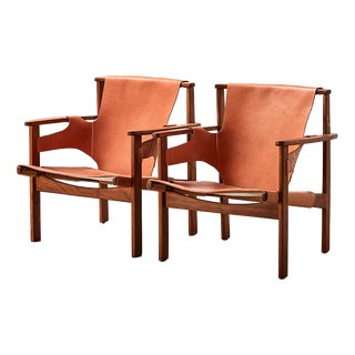 Vintage Trienna Lounge Chairs by Carl-Axel Acking for Nordiska Kompaniet, Sweden, 1960s, Set of 2 For Sale
