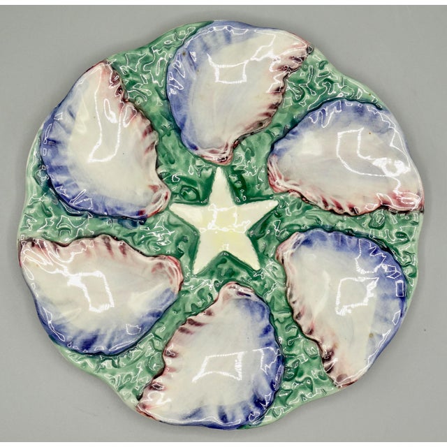 Early 20th Century French Starfish Oyster Plate For Sale - Image 5 of 9