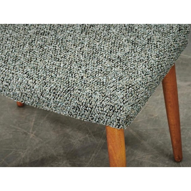 Brown Mid-Century Modern Danish Upholstered Beech Stool, 1960s For Sale - Image 8 of 11