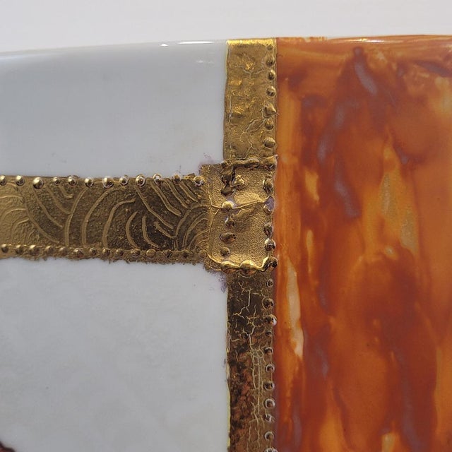 Yellow Hibiscus Vase in Porcelain by Valbonne for Limoges, France, 2002 For Sale - Image 10 of 18