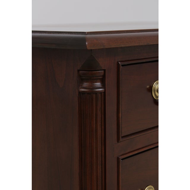 Pair of Stickley Cherry 3 Drawer Nightstands For Sale - Image 11 of 14