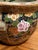Chinoiserie Vintage Satsuma Style Porcelain Fishbowl Planter Floral and Keisha Design With Koi Interior For Sale - Image 3 of 15