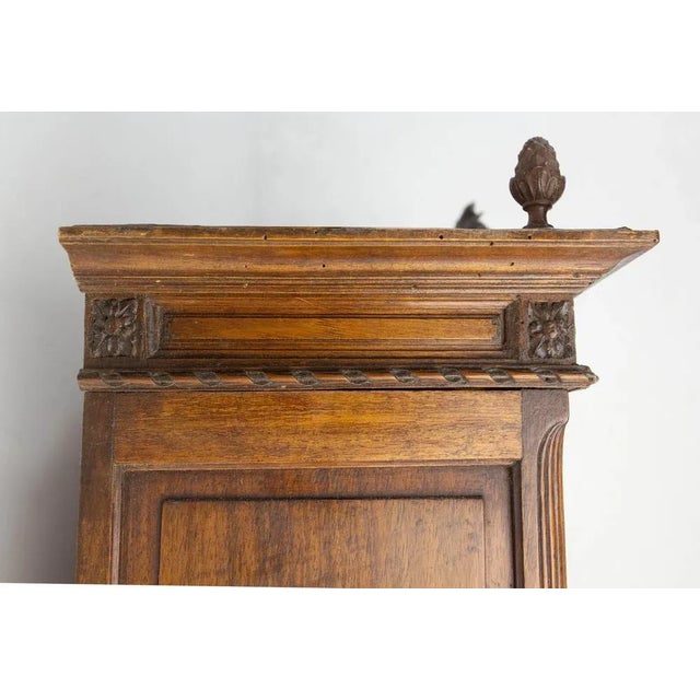 1900 - 1909 Miniature French Walnut and Beveled Mirror Chef-d'Oeuvre Armoire, 1900s For Sale - Image 5 of 17