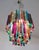 Green Multi-Color Triedri Chandeliers in Murano, 1970s, Set of 2 For Sale - Image 8 of 18