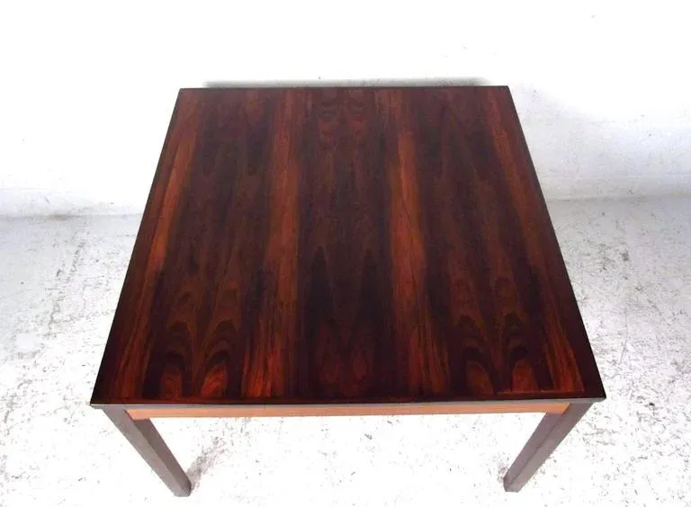 Mid-Century Bruksbo Rosewood Coffee Table by Haug Snekkeri | Chairish