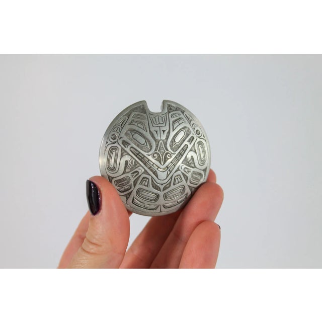 Mid-Century Modern Boma Canada Fine Pewter Totem Spoon, Sugar or Jelly Jar For Sale - Image 3 of 12