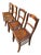 Antique Luterma Estonian Dining Chairs With Patterned Seats, Set of 4 For Sale