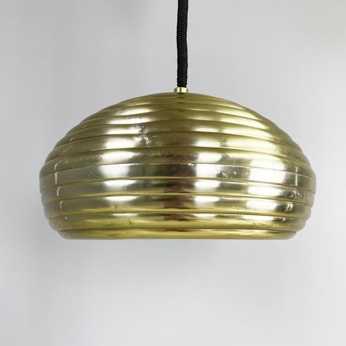 Mid-Century Italian Gold Hanging Light by Castiglioni for Flos, 1960s For Sale - Image 10 of 18
