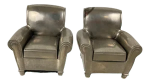 Miniature Chrome Club Chairs