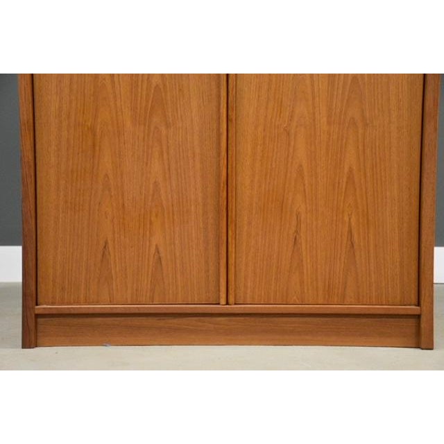 1970s Danish Modern Teak Armoire Dresser For Sale In Boston - Image 6 of 9