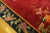 Textile 1920s Ruby Red Floral Antique Chinese Art Deco Carpet 8'10" X 11'2" Handknotted Pile Wool Rug For Sale - Image 7 of 9