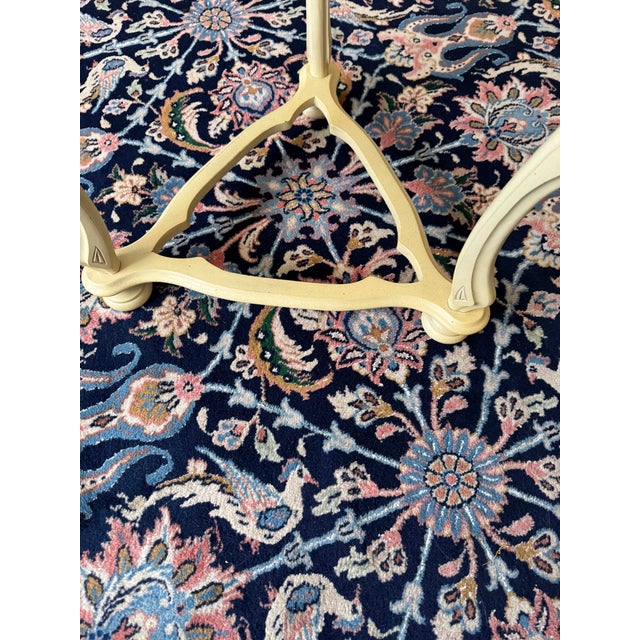 VTG French Provincial Triangular End Table Painted Side Table For Sale In New York - Image 6 of 9