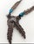 Native American Mid 20th Century Native American Navajo Feather and Turquoise Sterling Silver Necklace, Signed MD For Sale - Image 3 of 6