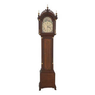 Seth Thomas Willard Mahogany Tall Case Grandfather Clock For Sale