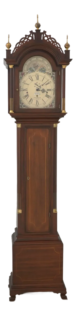 Seth Thomas Willard Mahogany Tall Case Grandfather Clock