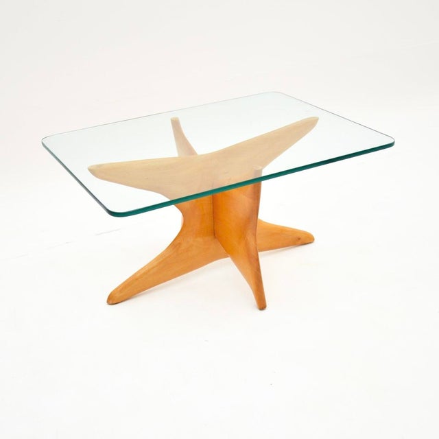 Vintage Italian Satinwood Side Table, 1960s For Sale - Image 9 of 9