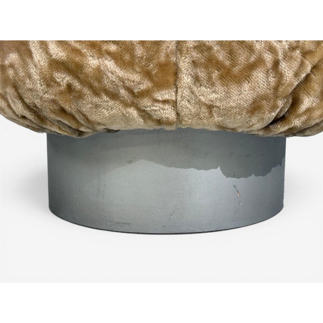 Italian Modern, Ottomans, Fabric, Painted Wood, Italy, 1930s For Sale - Image 13 of 13