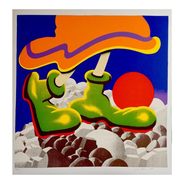 1977 "Girl With Beachball" Pop Art Style Numbered Silkscreen by Jack Brusca For Sale
