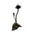 1900 - 1909 Antique Arts & Crafts Bronze Flower and Leaves Candleholder For Sale - Image 5 of 9